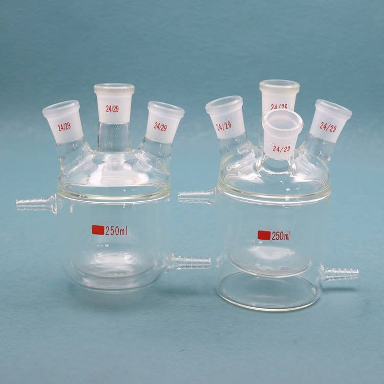 Jacketed Three-Neck Reaction Bottle