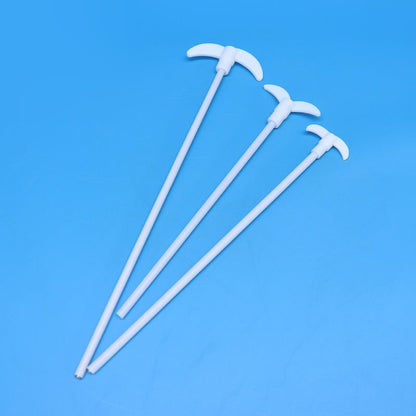 PTFE stirring rod with crescent paddle