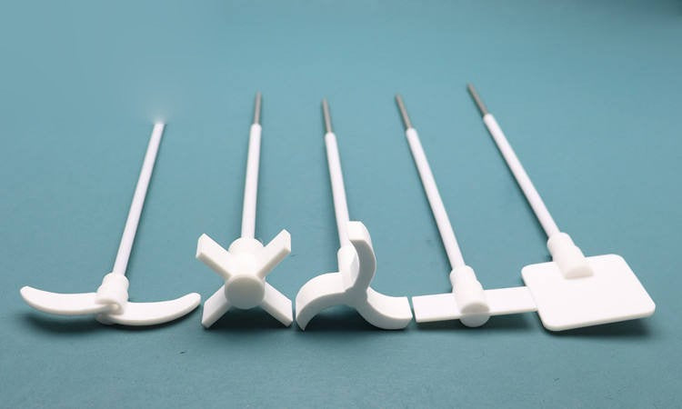 PTFE-Coated Stainless Steel Stirring Shaft with Fixed Paddle (C01801)