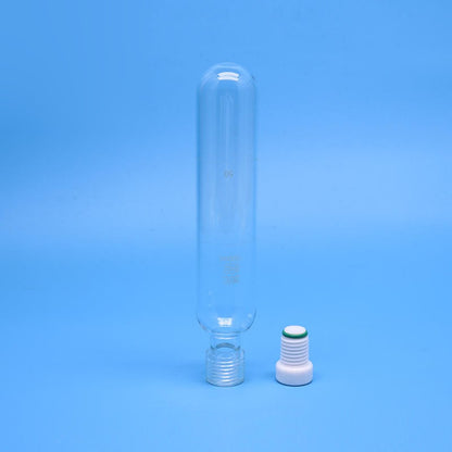 Pressure reaction tube with PTFE screw plug