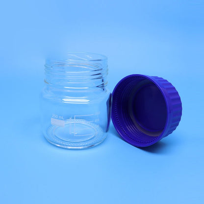 250 ml glass reagent bottle with GL80 screw lid