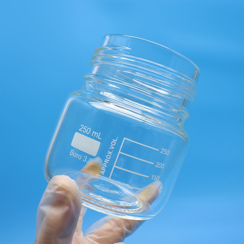 250 ml glass reagent bottle with GL80 screw lid