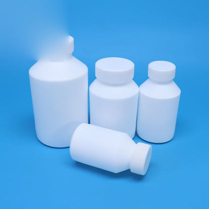 Laboratory-grade PTFE reagent bottles