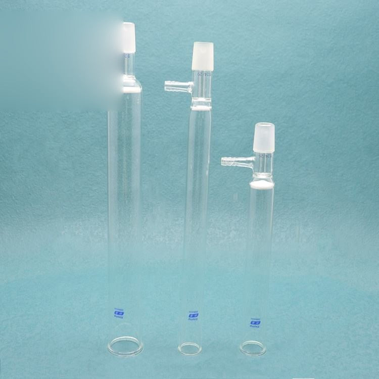Glass Flash chromatography column with fritted disc