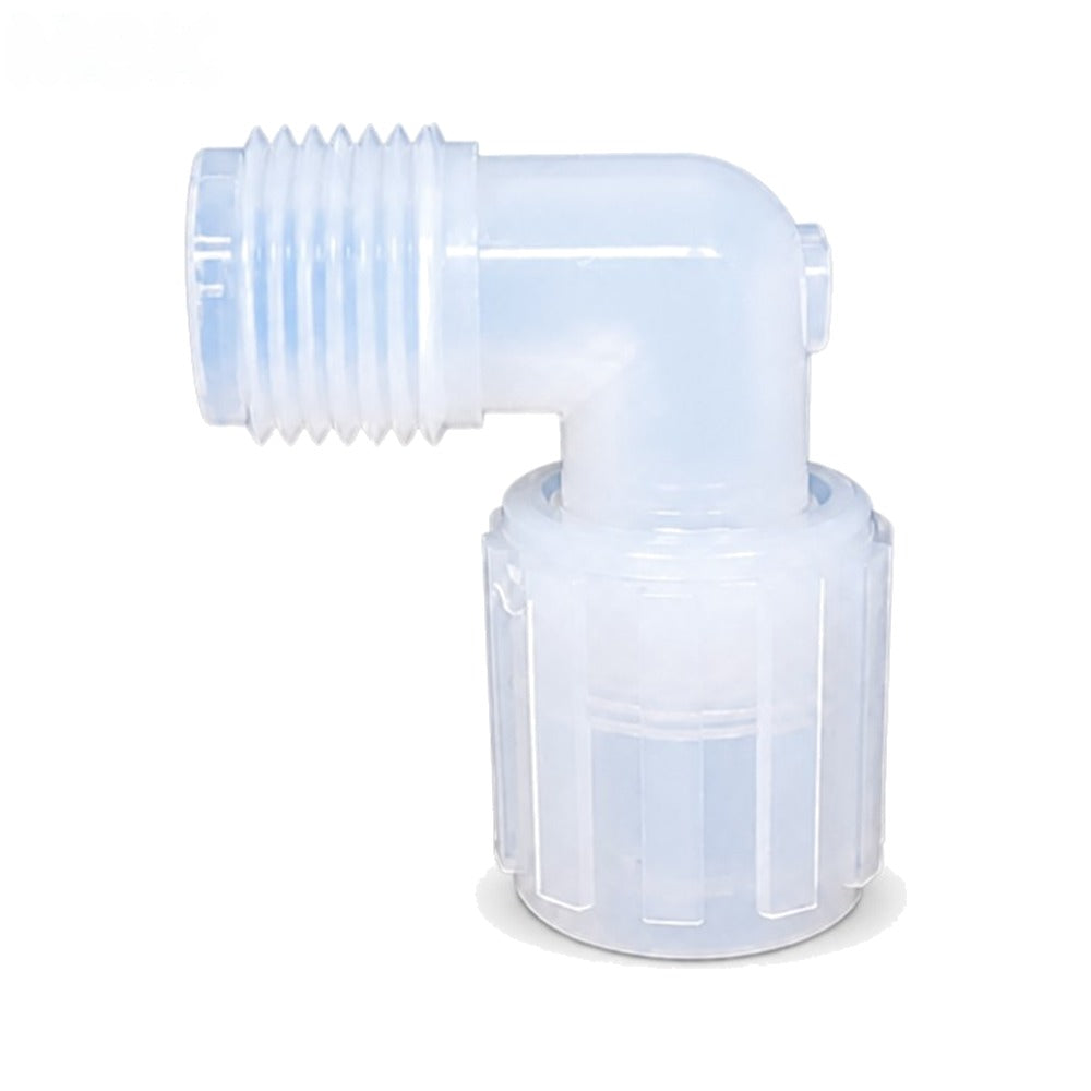 PFA Flared 90-Degree Elbow with Male NPT Thread
