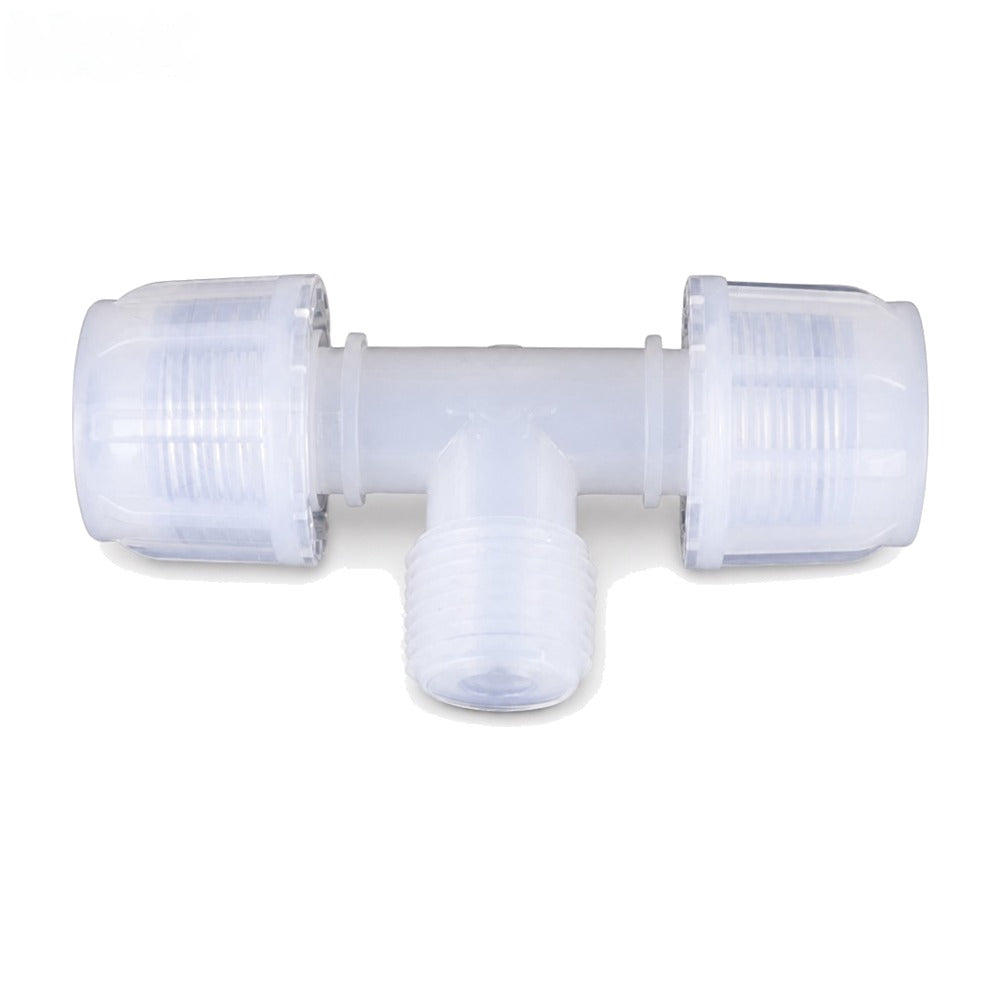 PFA Flared Tee with Male NPT Thread