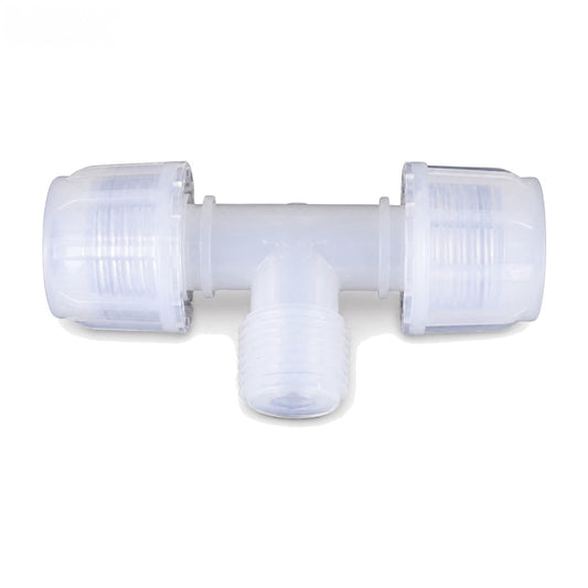 PFA Flared Tee with Male NPT Thread