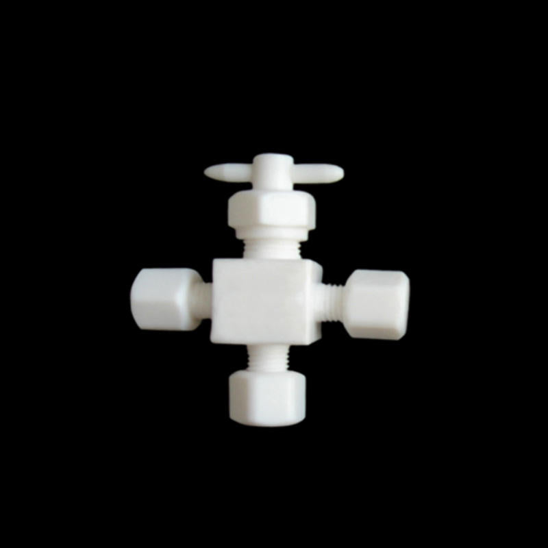 PTFE 3-Way Needle Valve