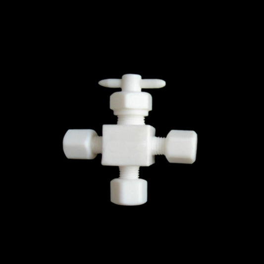 PTFE 3-Way Needle Valve