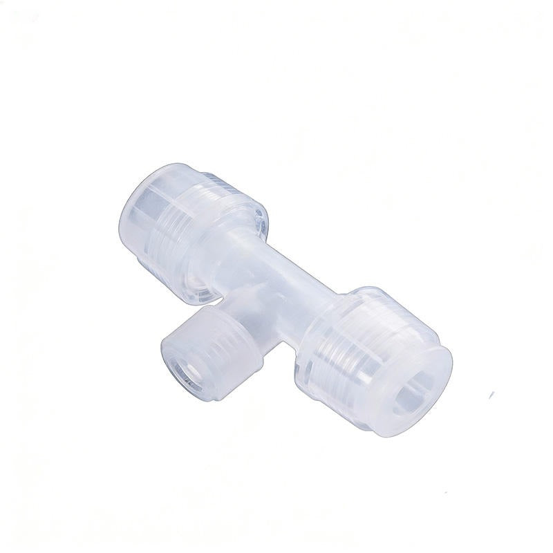 PFA Tee Connector with Male NPT Thread