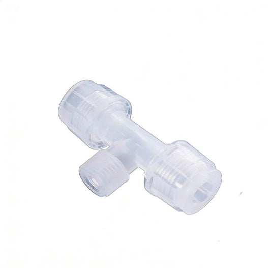 PFA Tee Connector with Male NPT Thread