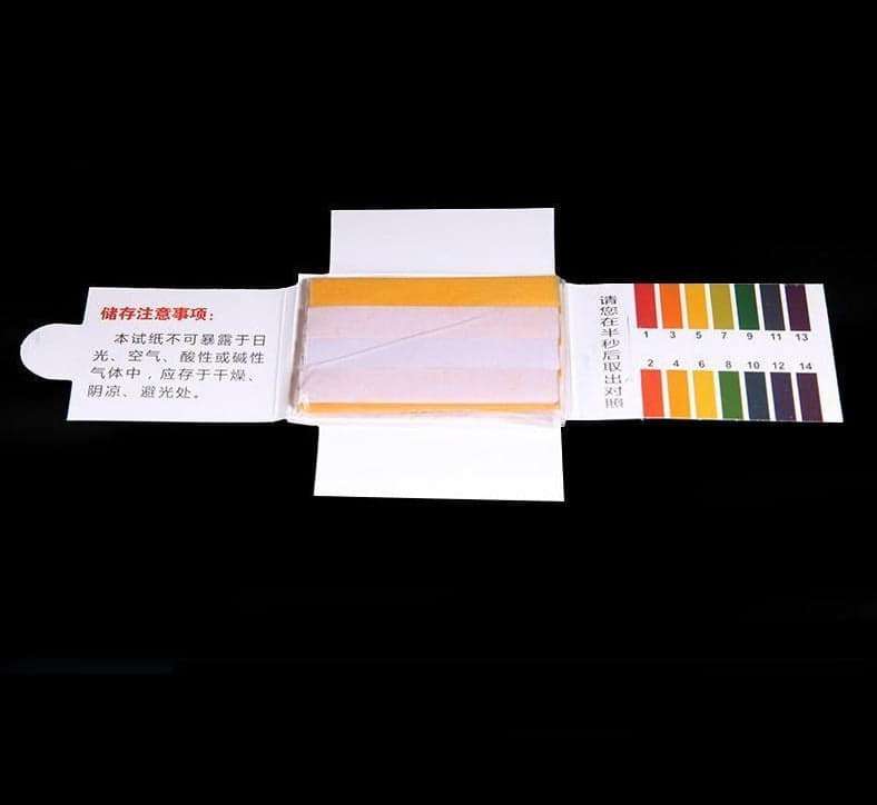 pH indicator papers, measuring range 1 to 14