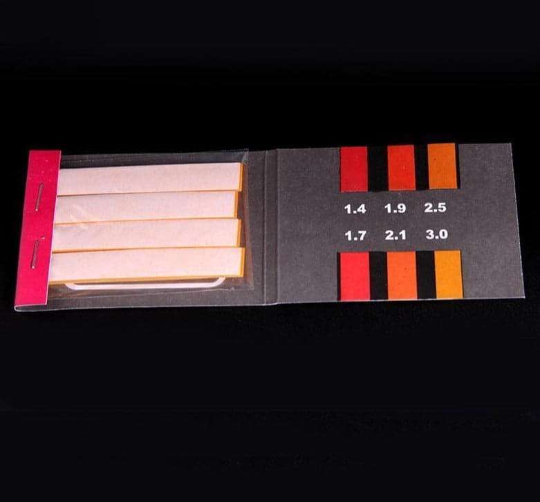 pH indicator papers, measuring range 1.4 to 3