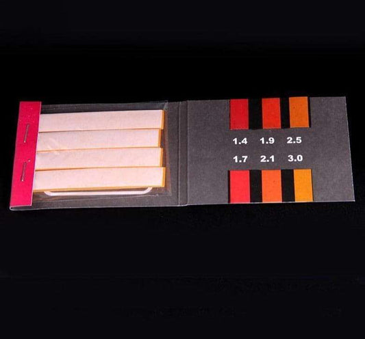 pH indicator papers, measuring range 1.4 to 3