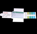 pH indicator papers, measuring range 3.8 to 5.4
