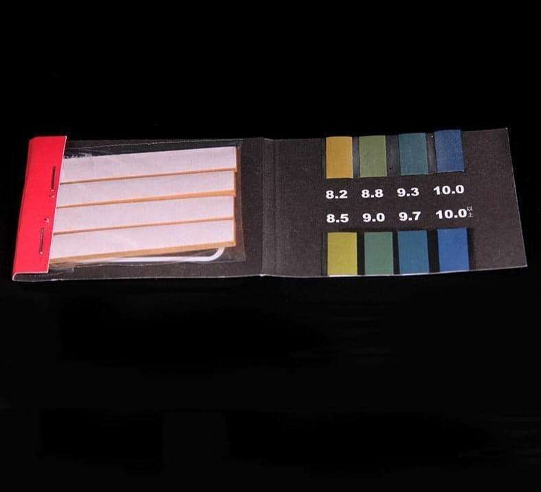 pH indicator papers, measuring range 8.2 to 10.0