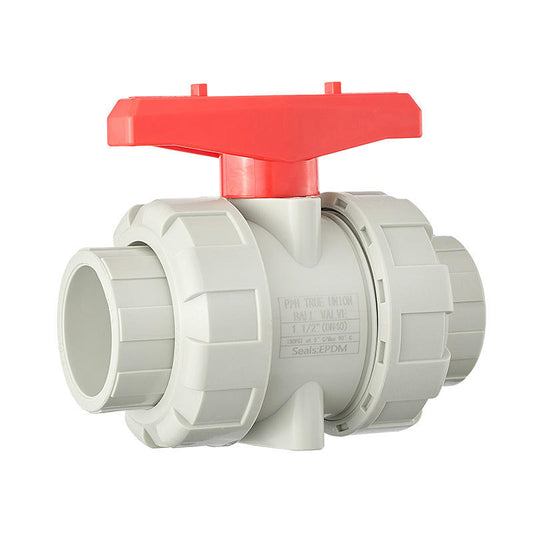 PPH Double-Union Ball Valve, Hot-Melt Socket