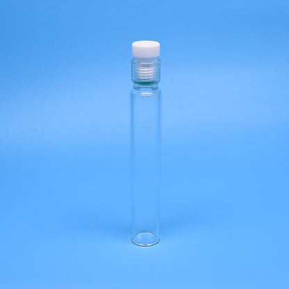 Glass Pressure Reaction Tube with PTFE Screw Plug, Flat Bottom