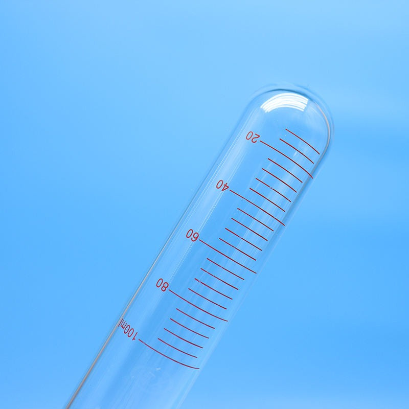 Glass Pressure Reaction Tube with PTFE Screw Plug, Flat Bottom