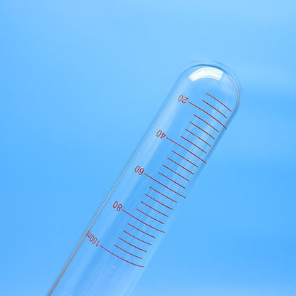 Glass Pressure Reaction Tube with PTFE Screw Plug, Flat Bottom