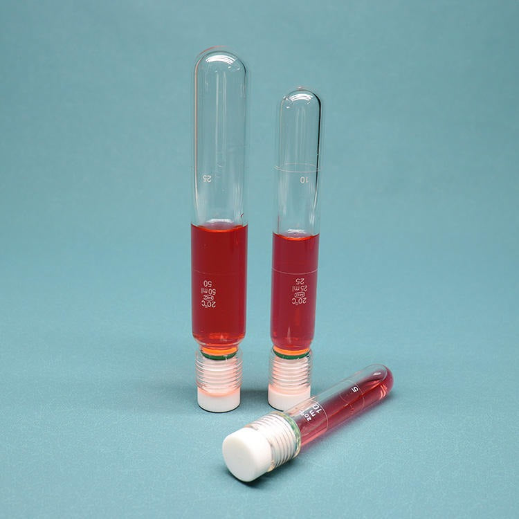 Glass Pressure Reaction Tube with PTFE Screw Plug, Round Bottom