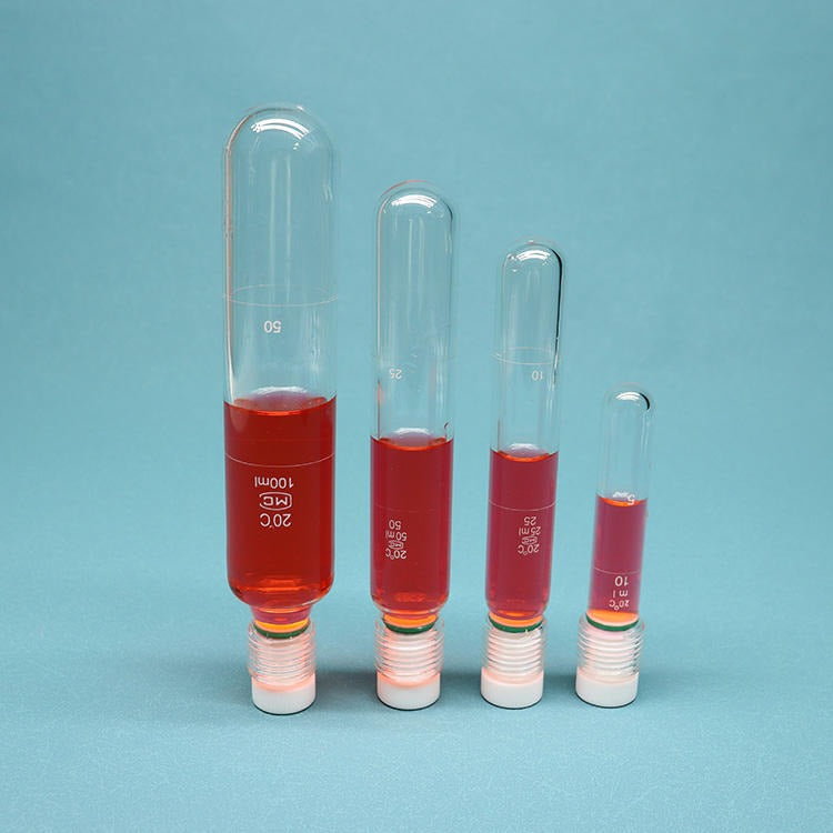 Glass Pressure Reaction Tube with PTFE Screw Plug, Round Bottom