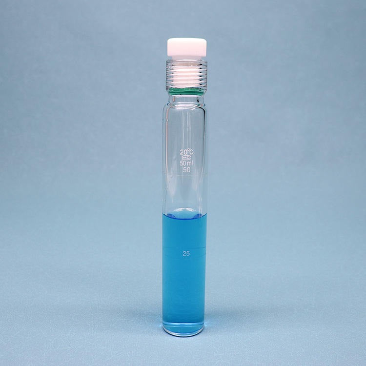 Glass Pressure Reaction Tube with PTFE Screw Plug, Round Bottom