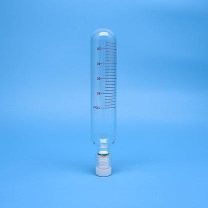 Glass Pressure Reaction Tube with PTFE Screw Plug, Round Bottom