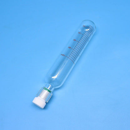 Glass Pressure Reaction Tube with PTFE Screw Plug, Round Bottom