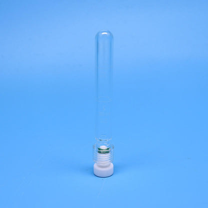 Glass Pressure Reaction Tube with PTFE Screw Plug, Round Bottom