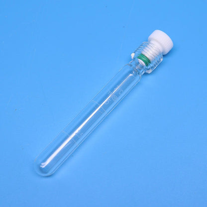 Glass Pressure Reaction Tube with PTFE Screw Plug, Round Bottom