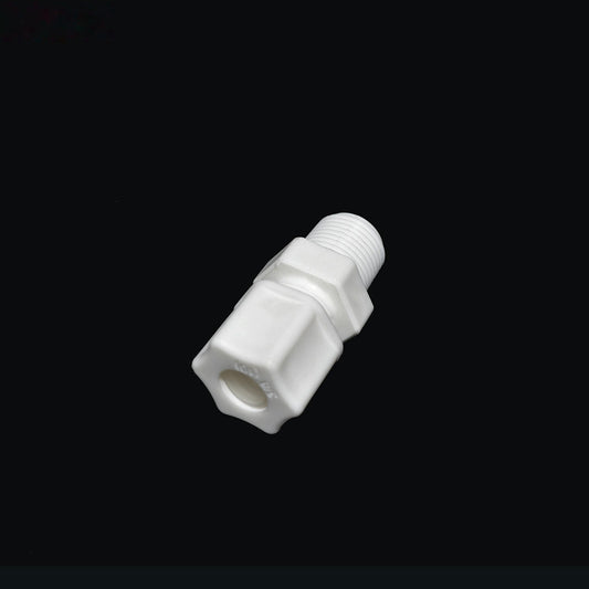PTFE Male-Threaded Elbow Connector