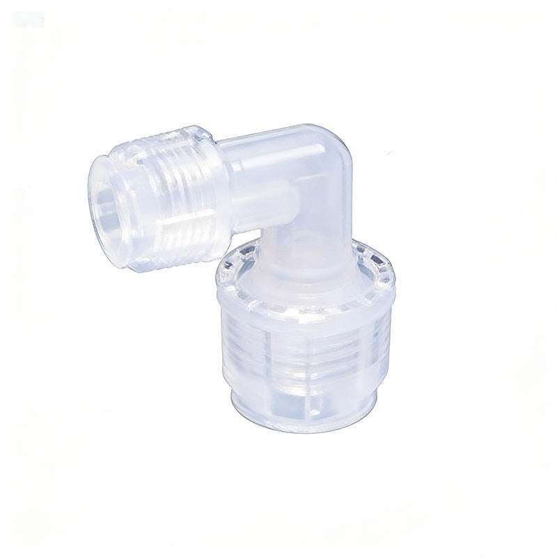 PFA 90-Degree Reducing Elbow with NPT Male Thread
