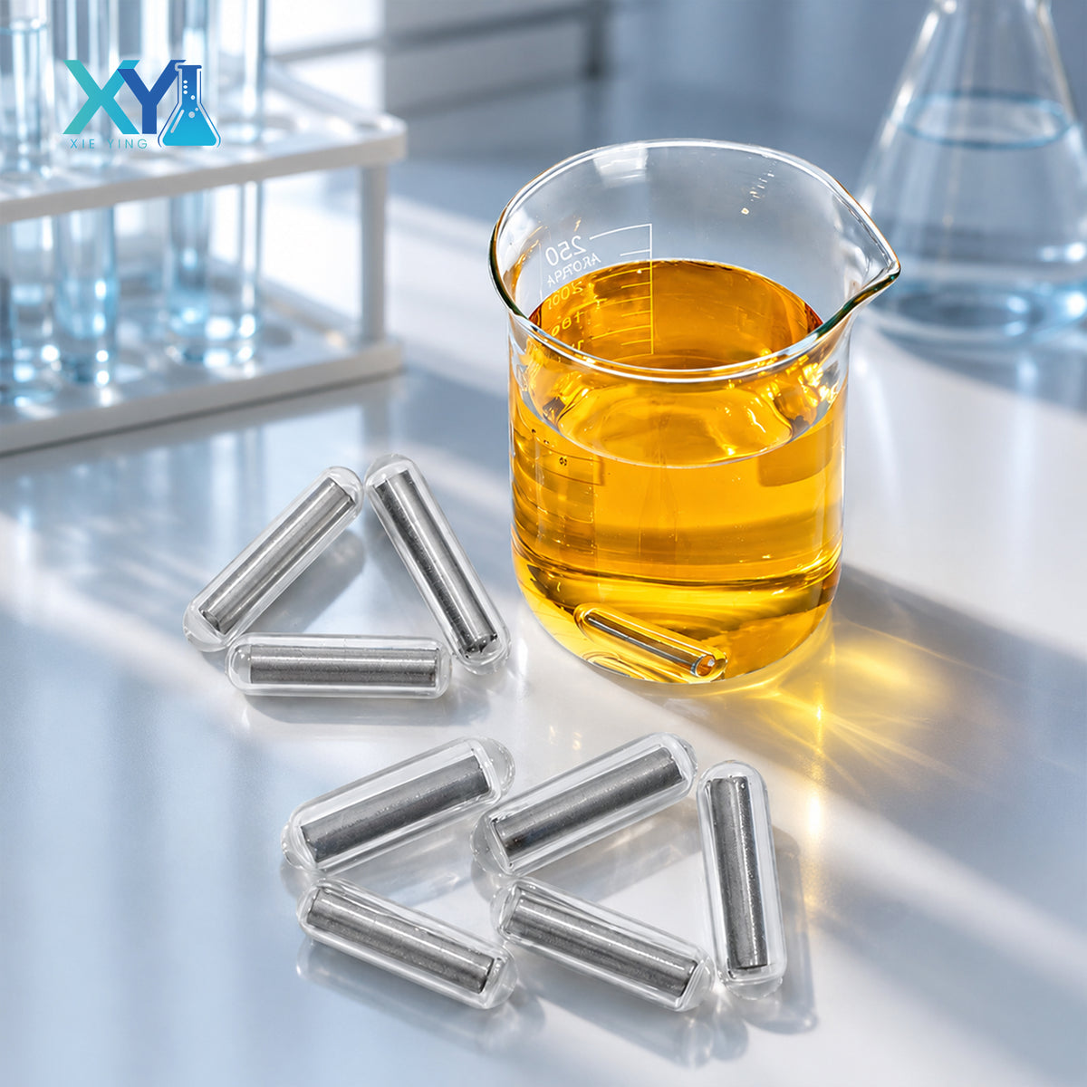 Glass-Coated Magnetic Stir Bars