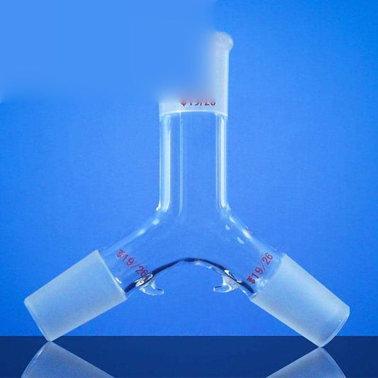 Schlenk 3-way adapter with 1 socket and 2 cone