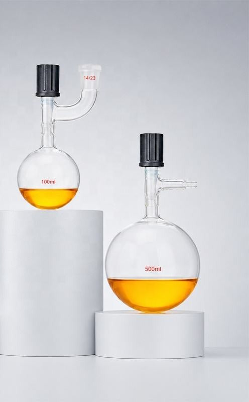 Spherical Glass Solvent Storage Bottle