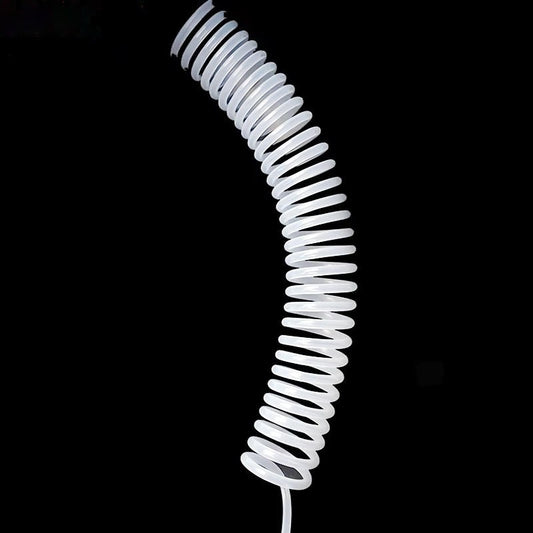 PTFE / FEP / PFA Spiral-Wrap Coiled Tube (per Meter)