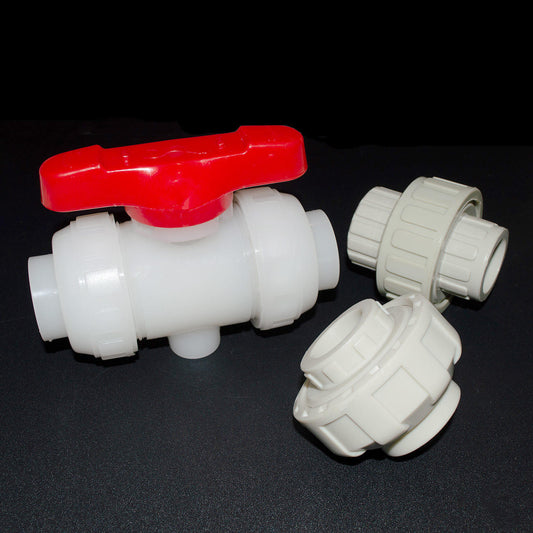 PTFE Flare 3-Way Valve, 1/8 in